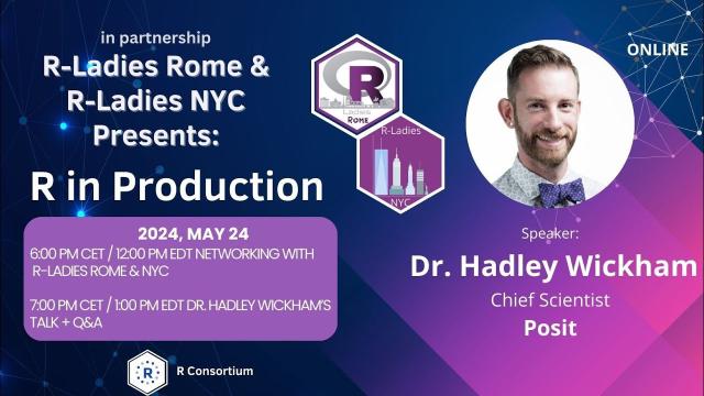 R-Ladies Rome (English) - R in Production - Hadley Wickham